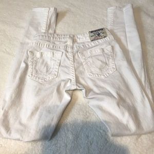 White true religion skinny jeans